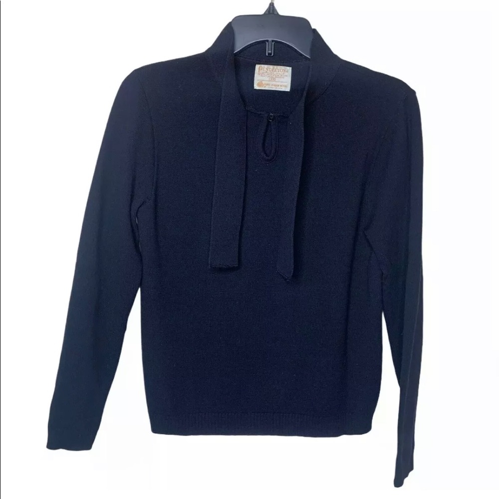 Pendleton Black Wool Sweater